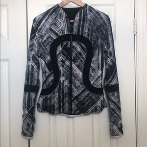 lululemon athletica Black & White Athletica Full-Zip Jacket